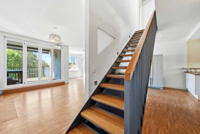 Lichtdurchflutete DG-Maisonette mit Terrasse, Balkon inkl. TG-Platz in ruhiger Lage