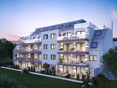 Wohnen mit Rundumblick. Dachgeschosswohnung mit viel Raum und Terrassentraum