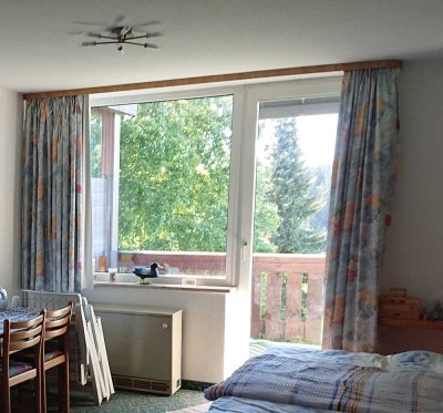 möblierte 1-Zimmer-Wohnung mit Balkon und Küchenzeile