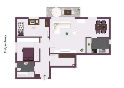 3 Zimmer Wohnung mit Terrasse und TG-Stellplatz