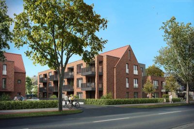 reLAX-Quartier in Lingen: Helle & exkl. 3-Zi.-Whg. mit Balkon / TG-Stellplatz / barrierefrei / QNG
