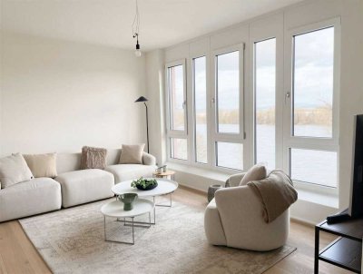 PENTHOUSE-TRAUM: Rheinblick, Aufzug & große Dachterrasse