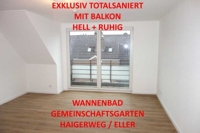 EXKLUSIV TOTALSANIERT HELL+RUHIG MIT KLEINEM BALKON NEUE VINYLBÖDEN NEUES WANNENBAD ELLER/2.OG (=DG)