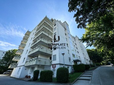 Möbliertes Apartment mit West-Loggia und EBK in Regensburg-Königswiesen. Frei.