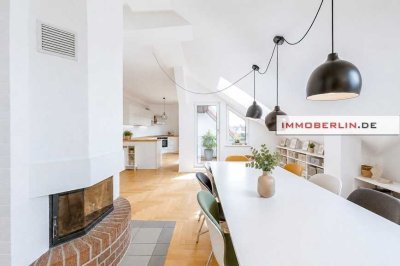IMMOBERLIN.DE - Lichtdurchflutete Dachgeschosswohnung mit Südwestterrasse & Lift in Toplage