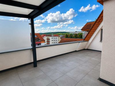 Exklusive teilmöblierte 2-Zimmer-Penthousewohnung mit Terrasse in Toplage nahe der Innenstadt