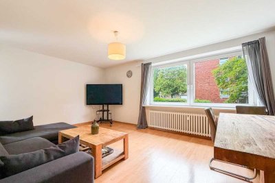 Lichtdurchflutete 2-Zimmer-Wohnung mit Südwest-Balkon in begehrter Lage von Barmbek-Nord