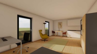 Modernes 1-Zimmer-Apartment mit EBK in Deggendorf ***3,1 % Rendite + 5 % AfA degressiv***