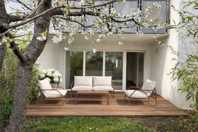Stilvolle Gartenwohnung an der Singold - Premiumlage in Augsburg-Göggingen