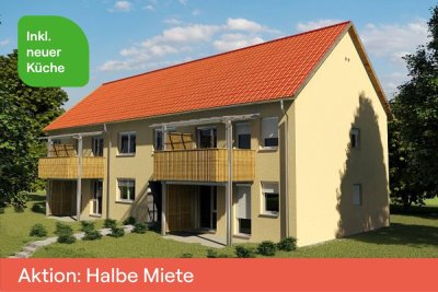 NEUE Küche - Schöne 4-Zimmer-Wohnung mit Balkon - geförderte Miete ODER geförderte Miete mit Kaufoption - 4 Zimmer