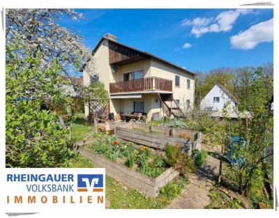 ** Geisenheim-Marienthal: Großes, freistehendes Einfamilienhaus in ruhiger Wohnlage **