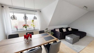 Helle 4-Zimmer Dachgeschosswohnung in ruhiger Lage mit Balkon in Pfedelbach - Teilort