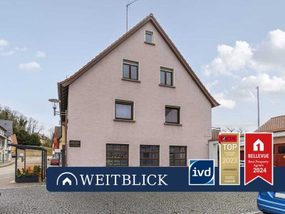 WEITBLICK: Historisches Zweifamilienhaus mit Werkstatt!