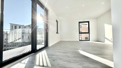 NEUBAU 2023 - Exklusive 4,5-Zimmer-Wohnung mit Balkon in Bieber