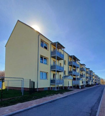 Top sanierte 2-Raum-Wohnung in Grimmen mit Balkon und traumhafter Aussicht