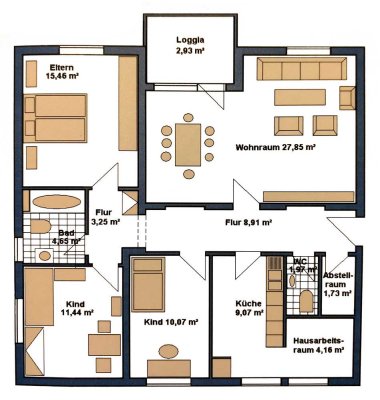 Provisionsfrei, 4,5-Zi.-Wohnung mit Loggia und TG-Stellplatz in Darmstadt Kranichstein zu verkaufen.
