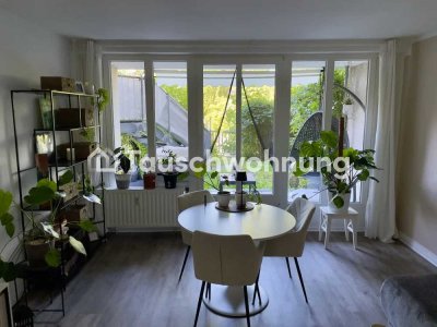 Tauschwohnung: Vollsanierte helle 2 Zimmer Wohnung mit Garten