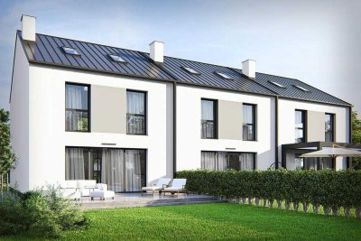 Neubau von drei modernen Reihenhäusern - stilvoll, effizient und zukunftssicher