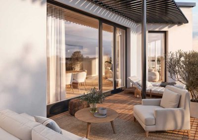 Solitär - Exklusives Penthouse auf ca. 204 m². Atemberaubende Aussichten und großzügige Terrassen.