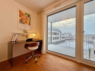 All-Inclusive-Miete: Vollmöbliertes WG-Zimmer mit exklusivem Balkon & Aufzug in Neubau-Siedlung!