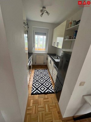 Möblierte 2 Zimmerwohnung mit Sonnen-Balkon und Parkplatz!