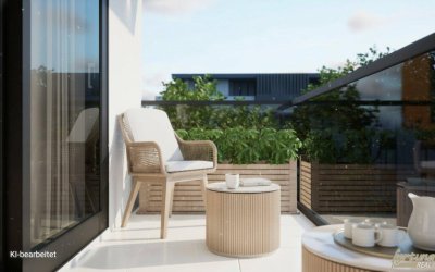 Exklusives 2-Zimmer-Apartement mit Grünblick – Erstbezug in Stammersdorf
