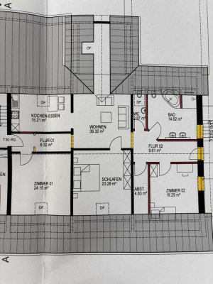 4 Zimmer DG Wohnung