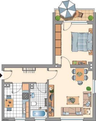 2-Zimmer-Wohnung in Eschweiler