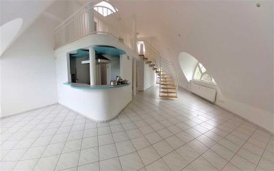Architekturwohnung, ruhige Lage, Zehlendorf, 110 m² , Galerieebene und offener Wohnbereich