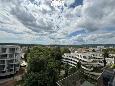 "Grünes Cumberland" ! Traumhafte zweistöckige 3-Zimmer-Wohnung mit Dachterrasse und Blick auf Schönbrunner Schlossgarten und Lainzer Tiergarten