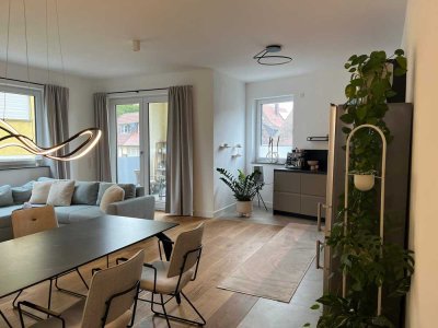 Exklusive 3-Raum-Wohnung mit gehobener Innenausstattung mit Balkon und Einbauküche in Ulm