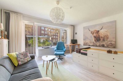 Wohnen im beliebten Hoheluft-West – Vermietete Erdgeschosswohnung mit großem Balkon