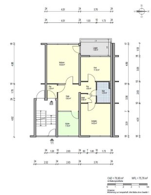 Schöne EG Wohnung mit Balkon in ruhiger Lage