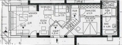 Moderne, möblierte 2,5 Zi.-Einliegerwohnung im Bauhausstil in bester Lage von Forchheim