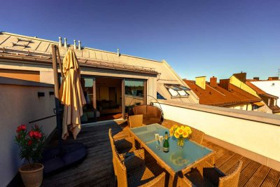 Exklusives 4-Zimmer-Penthouse mit luxuriöser Innenausstattung & großer Sonnenterrasse in Neuhausen