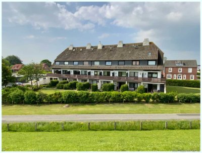 Gemütliche 2-Zi- Whg mit Kamin, gemeinschaftlichem Pool und Sauna direkt am NORDSEEDEICH !