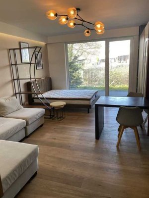 Moderne 1-Zimmer-Erdgeschosswohnung in Frankfurt – mit Garten & EBK, Top-Lage