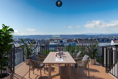 Luxus-Penthouse mit Blick auf Schönbrunn und Möglichkeit auf Gartenerwerb!