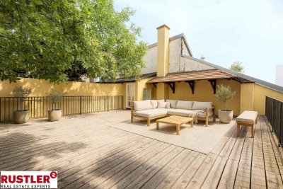 INNENHOF-OASE mit riesiger Terrasse in der Innenstadt