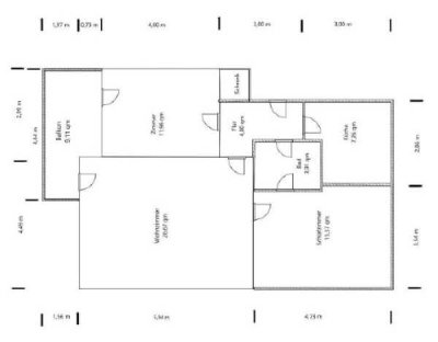 3-Zimmer Wohnung mit Balkon und Garage in Mölln