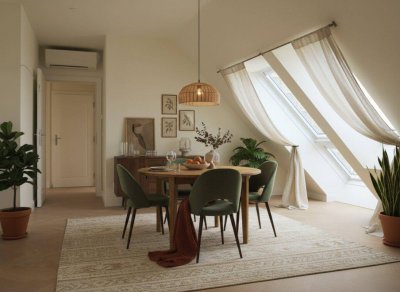 1030! Modernes, sonniges 3-Zimmer DG mit Terrasse Nähe Urania!