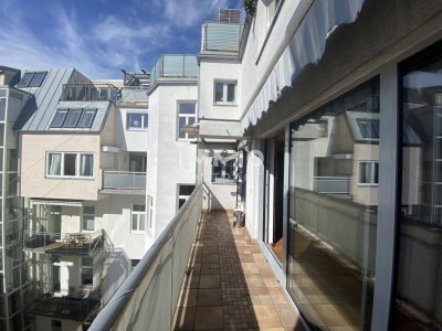 Exklusive 4-Zi-Terrassenwohnung 120m², Balkon, Kamin, Einbauküche, 1040 Wien mieten!