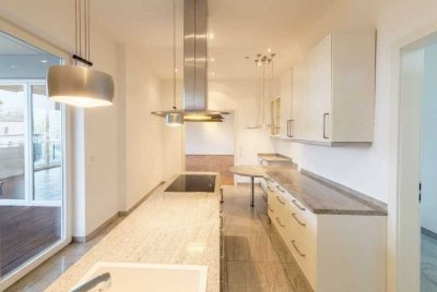 Luxus-Penthouse mit umlaufender Dachterrasse im Offenbacher Westend