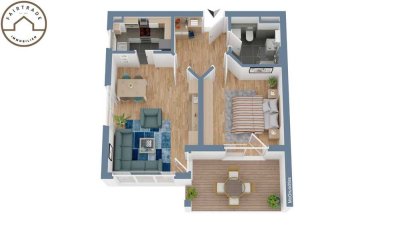 Eigentumswohnung mit Südterrasse - Kapitalanlage mit Entwicklungspotenzial