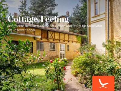 Cottage Feeling  - Charmante Remise mit kleinem Garten und Raum für Kreativität am Teltower Kanal