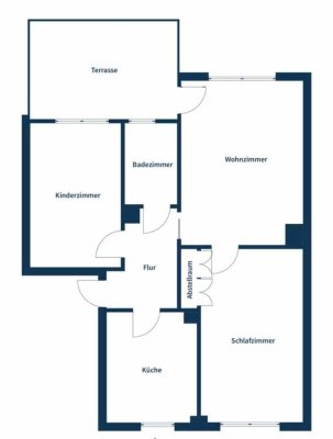 Ansprechende möblierte 3-Zimmer-EG-Wohnung  mit Terrasse und Einbauküche in Stolberg (Rhineland)