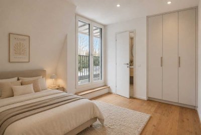 Exklusive Maisonettewohnung mit Elbblick, Garten und privater Dachterrasse