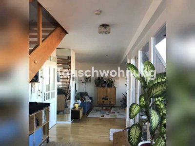 Tauschwohnung: Maisonette Wohnung mit Terrasse über den Dächern Stuttgarts