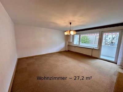 Helle 3-Zimmer Wohnung im 1. OG mit Balkon in Karlsruhe Innenstadt-West