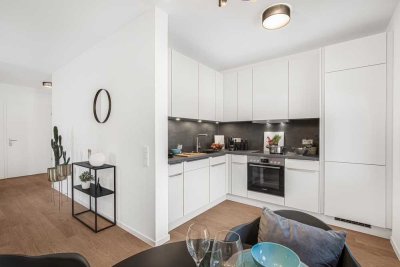 Lichtdurchflutete Neubauwohnung mit 3 Zimmern und großer Loggia zu vermieten!